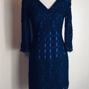 Lilly Pulitzer Midnight Blue Lace Dress